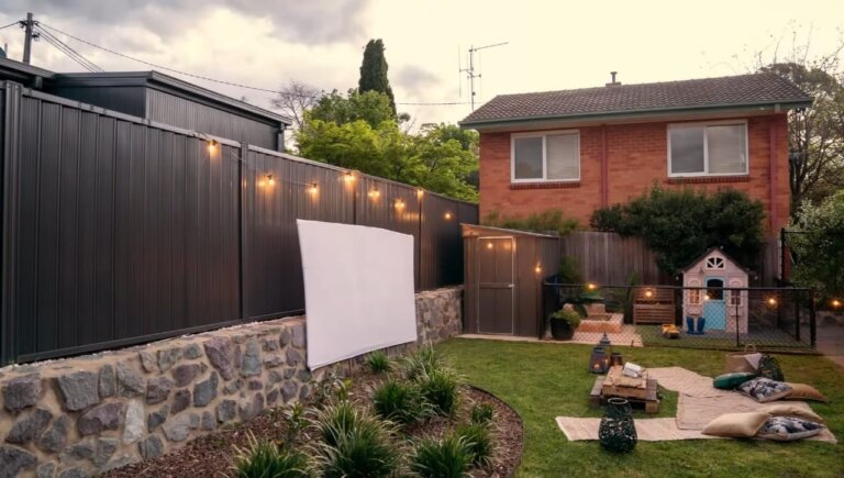 How To Make A Projector Screen With A Sheet