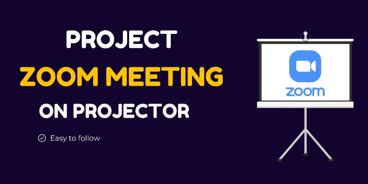 how to project zoom meeting on projector